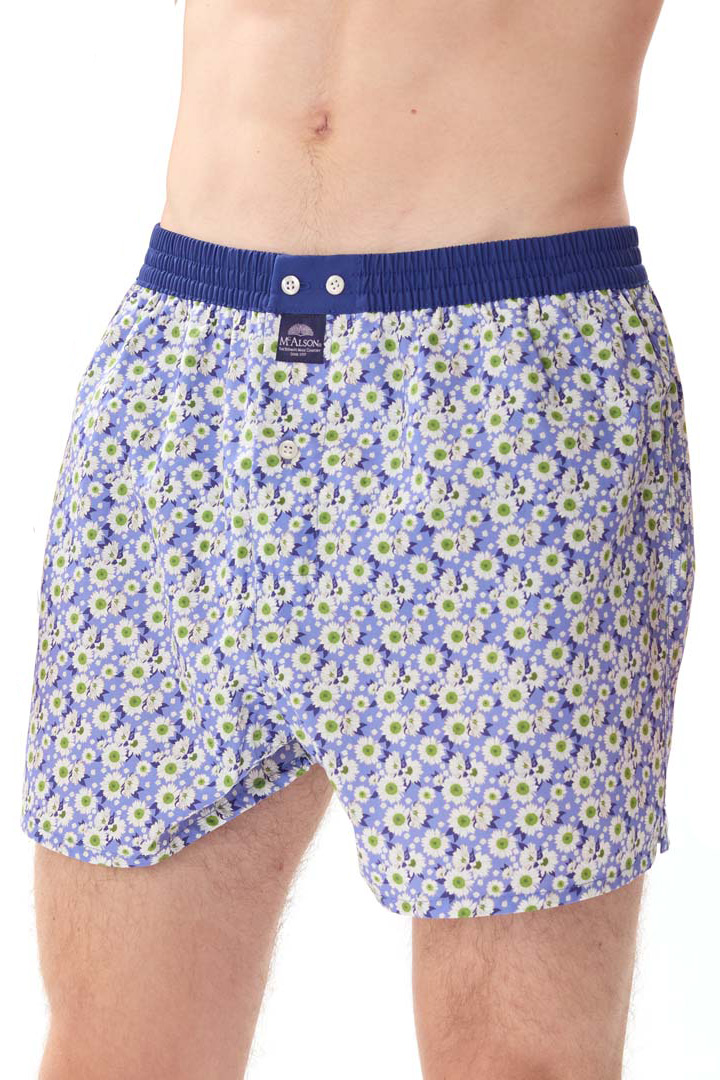 Mc Alson boxer Daisy blauw 