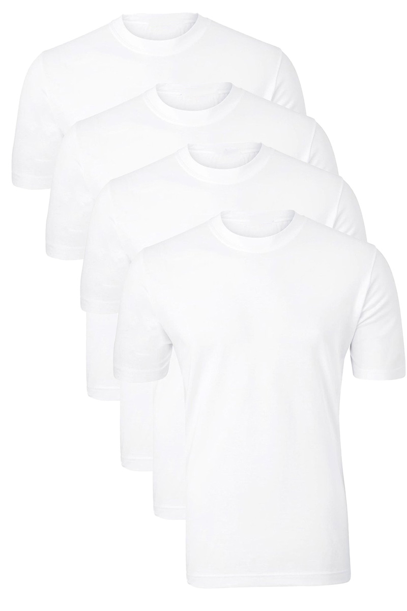 Schiesser American T-shirt 4-pack wit