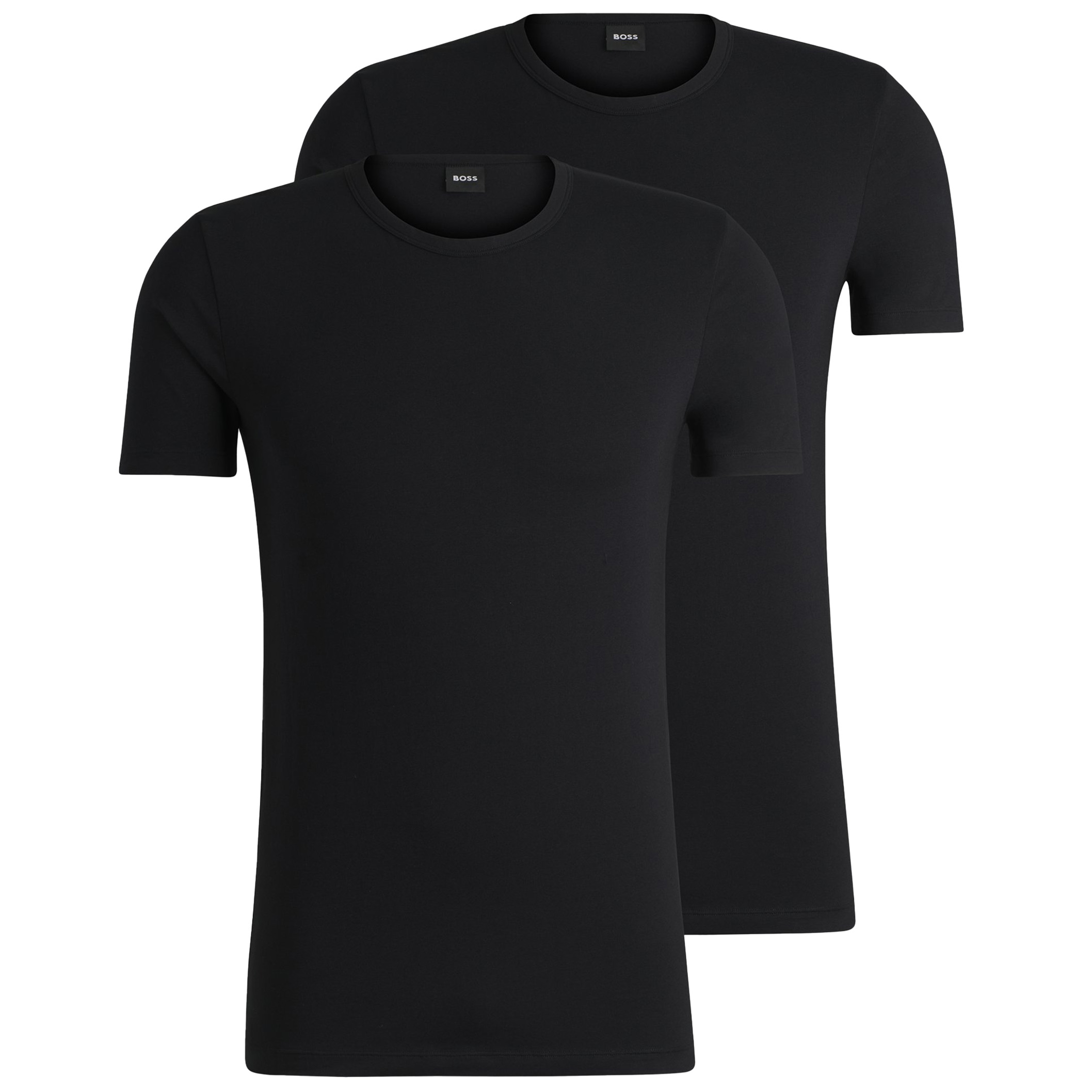 Hugo Boss T-shirt Modern slim fit 2-pack zwart