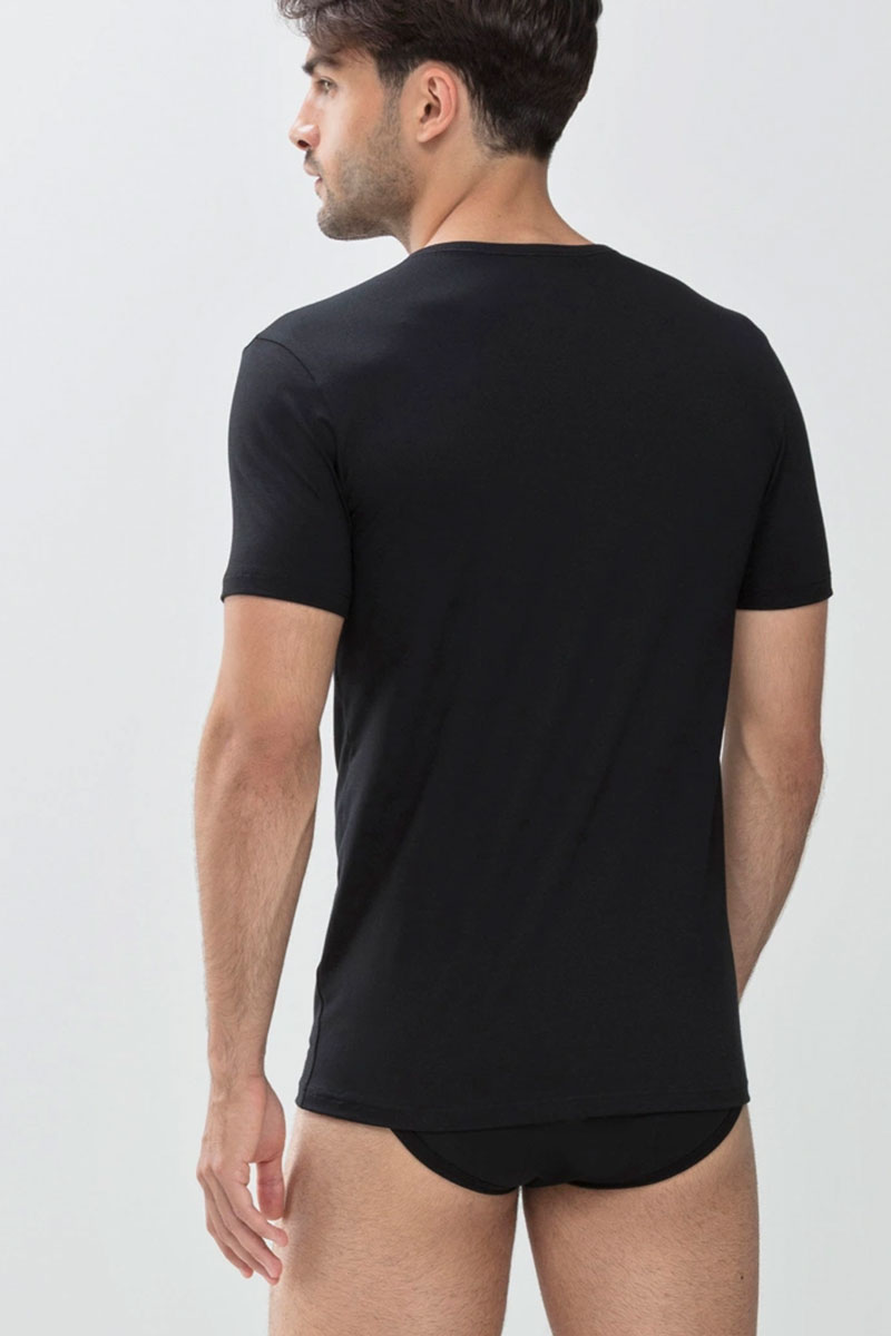 Mey T-shirt dry cotton ronde hals zwart