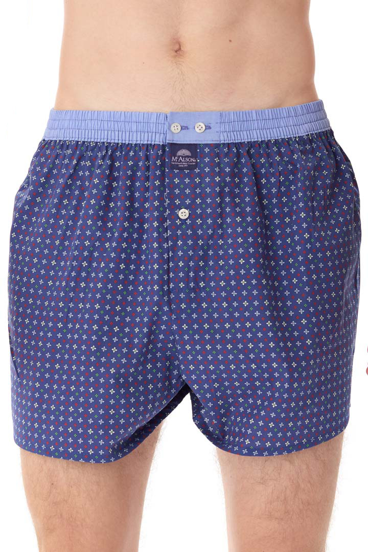 McAlson boxer print blauw  