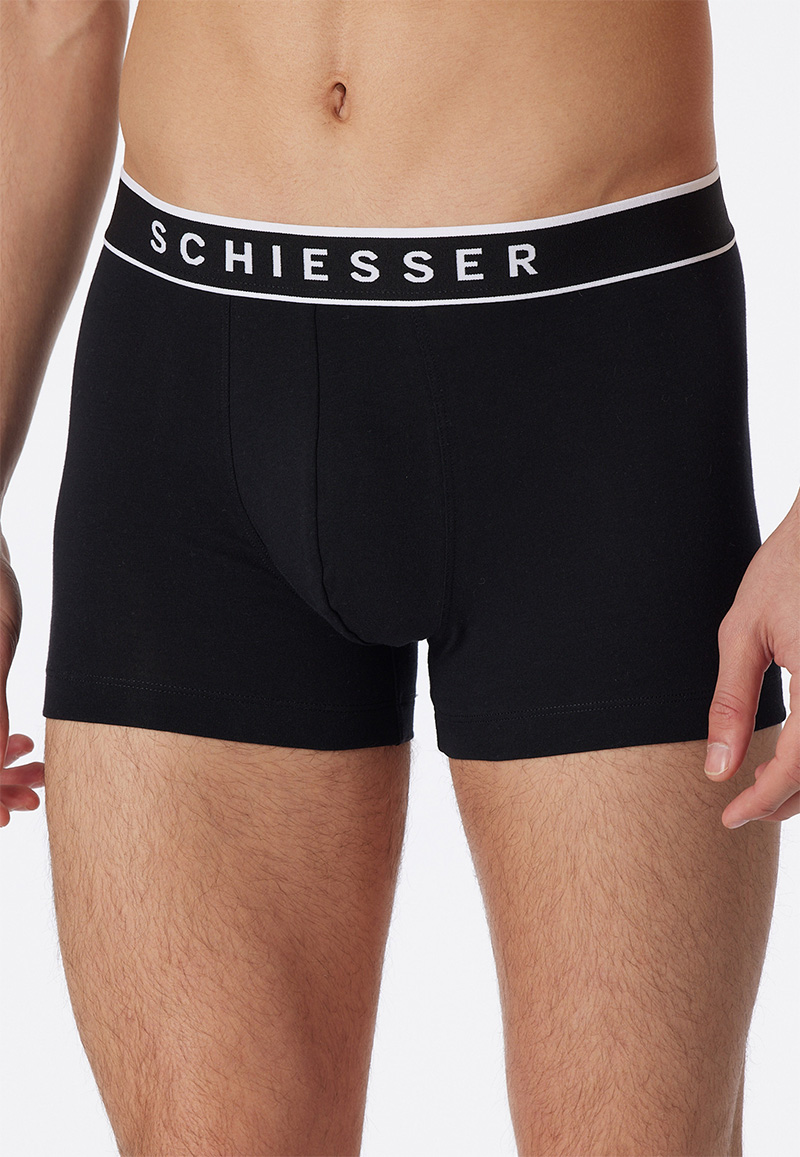 Schiesser Boxershorts 95/5 zwart 5-pack 