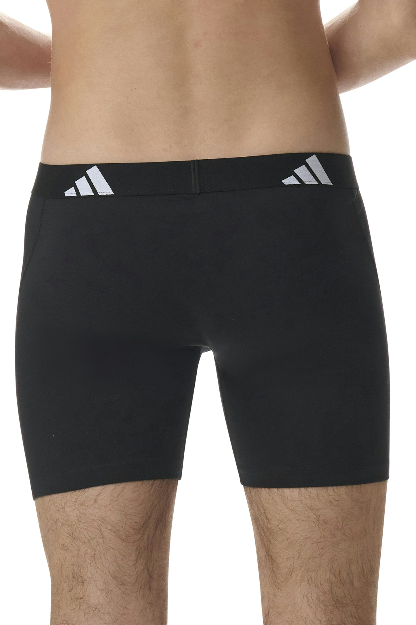 Adidas Boxershorts lang flex cotton 6-pack zwart