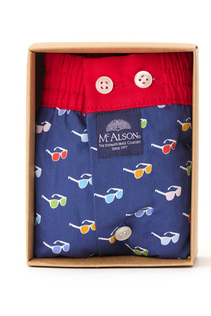 McAlson boxer Sunglasses blauw
