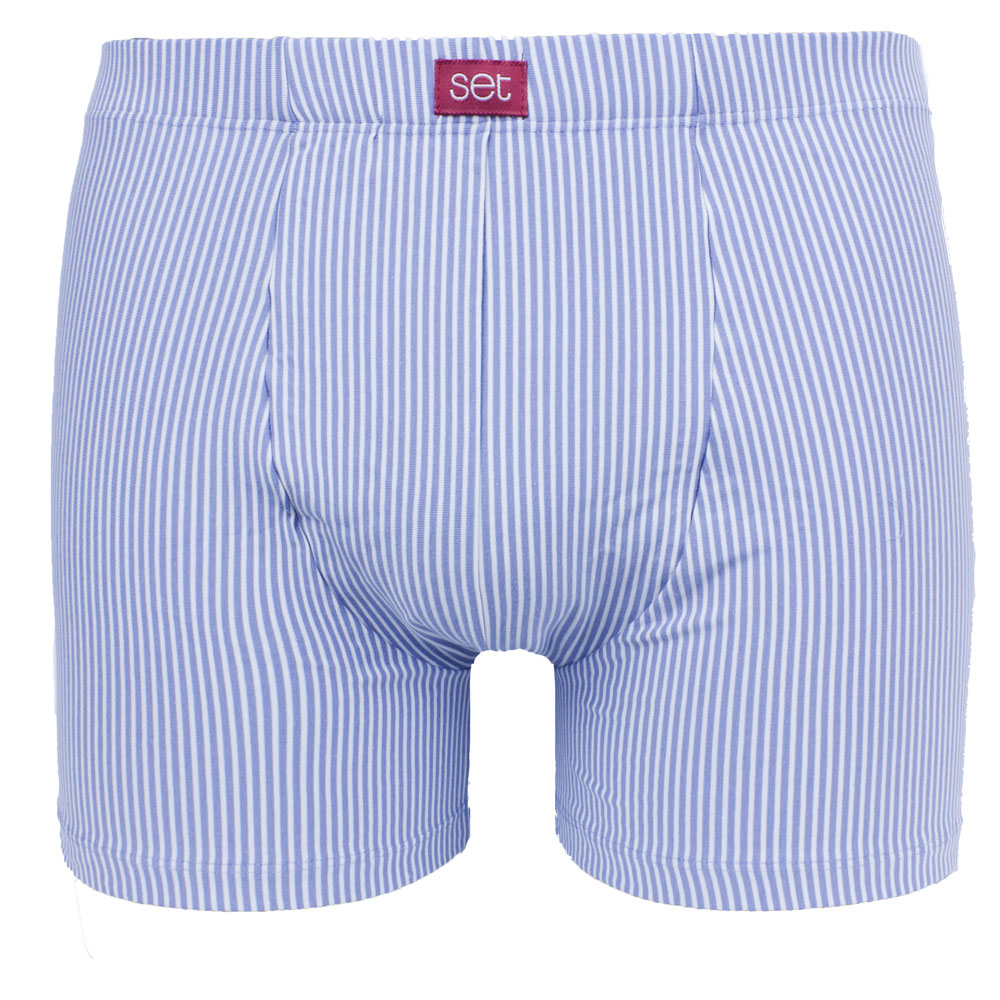 Set Boxershort Stripes blauw gestreept