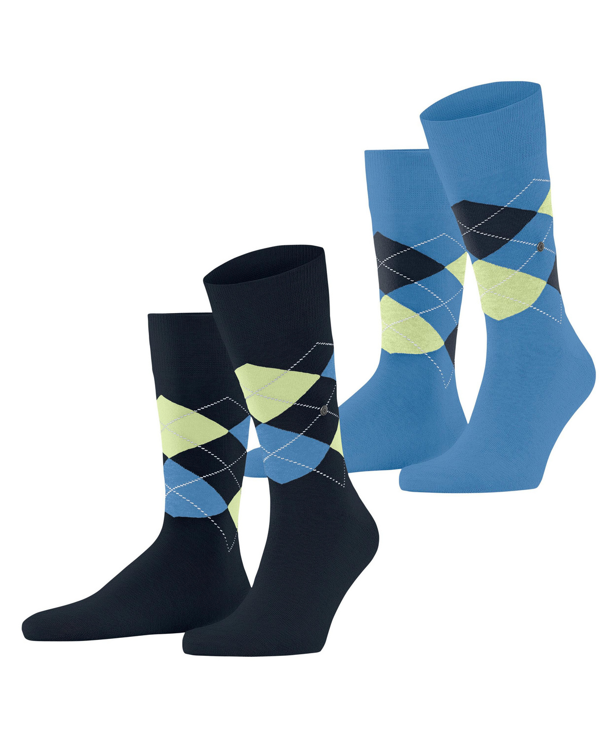 Everyday Argyle heren sokken 2-paar blue - blauw