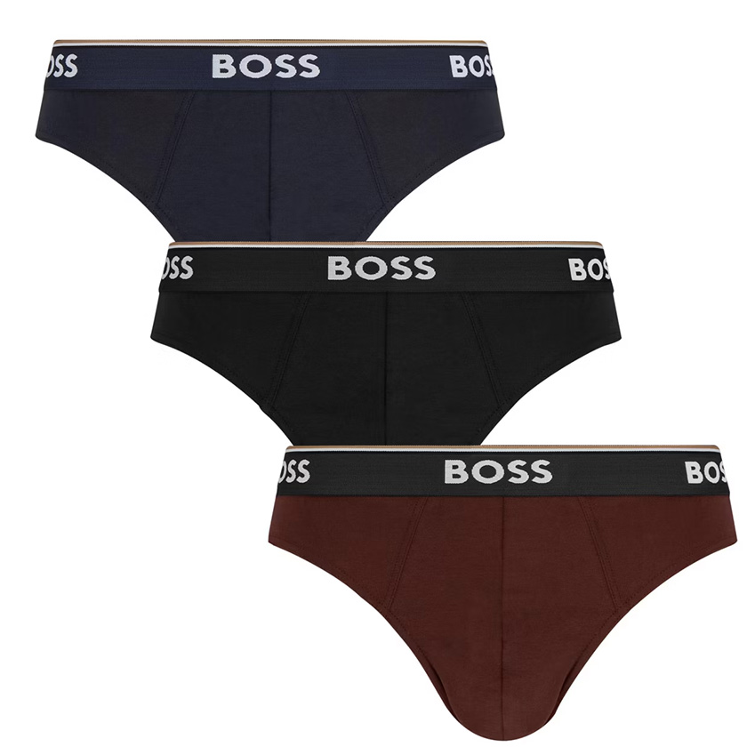 Hugo Boss mini slips Power 3 pack rood-zwart-blauw