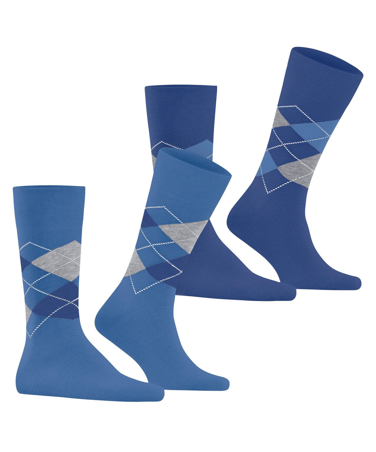 Everyday Argyle heren sokken 2-paar blue 
