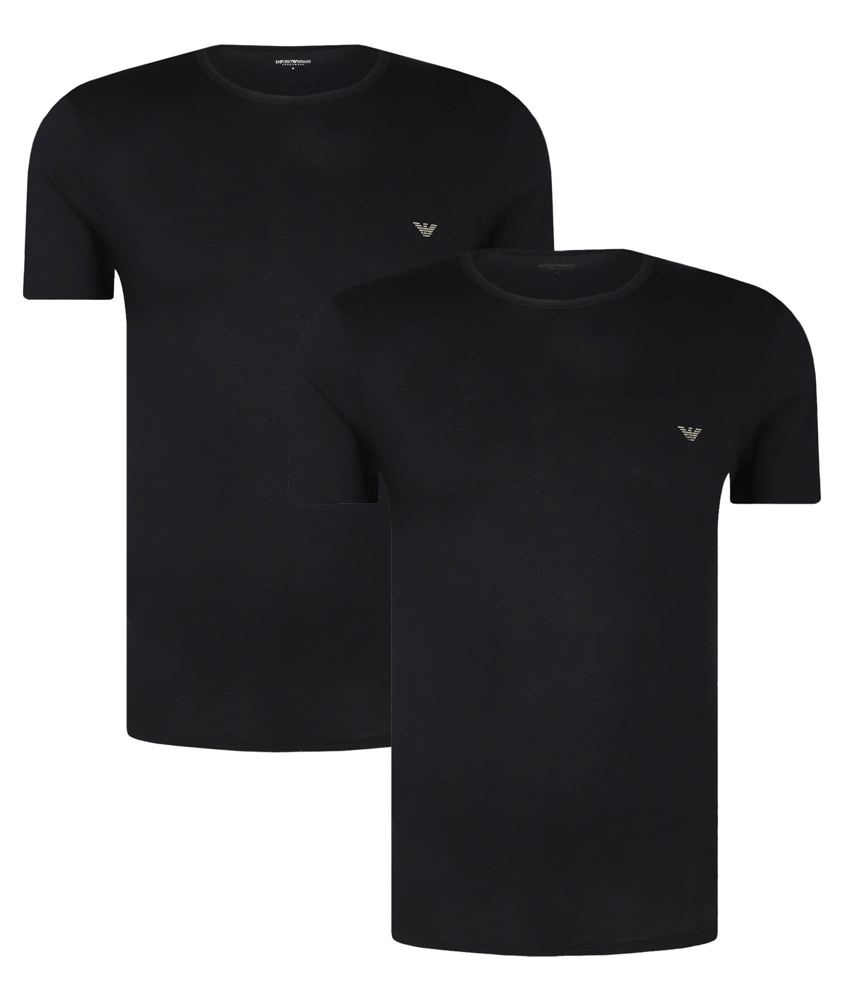 Armani T-shirts Core 2-pack zwart