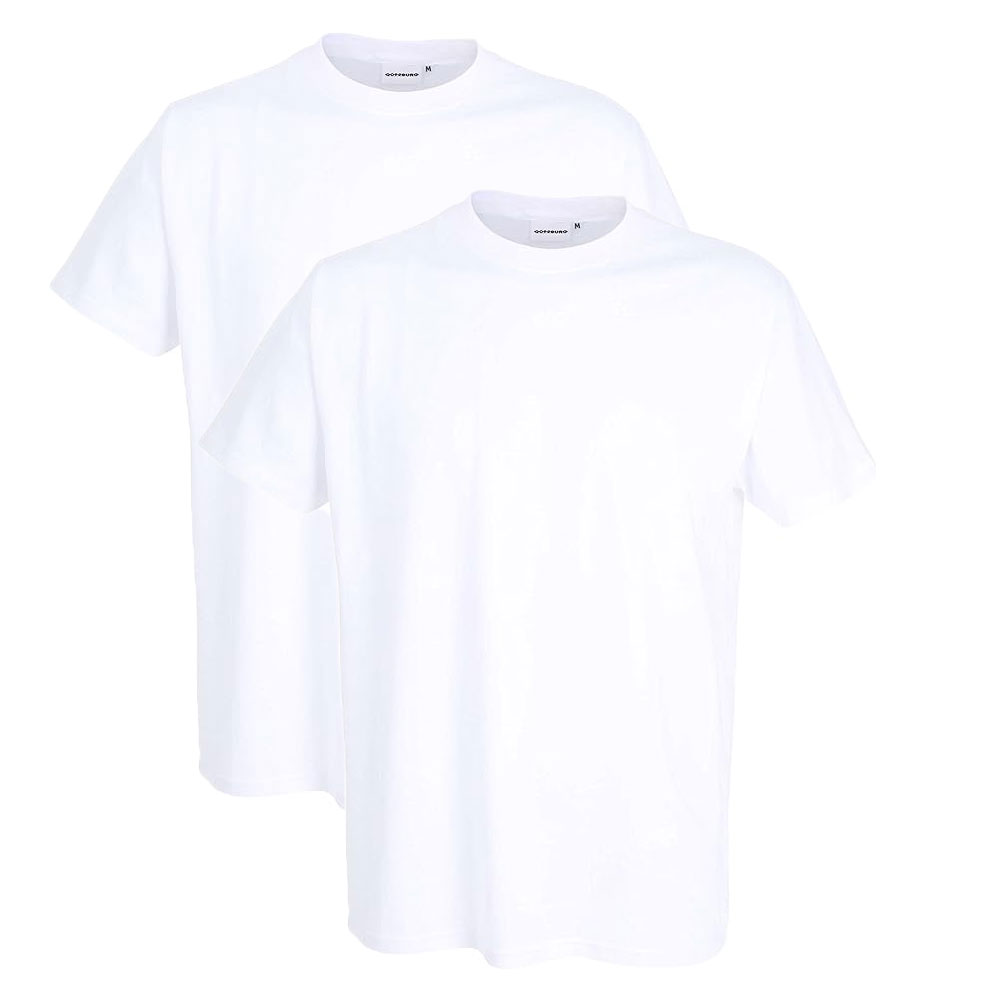 Gotzburg T-shirts ronde hals 2-pack wit