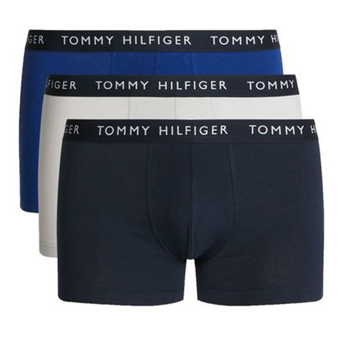 Tommy Hilfiger boxershorts 3-pack blauw-grijs