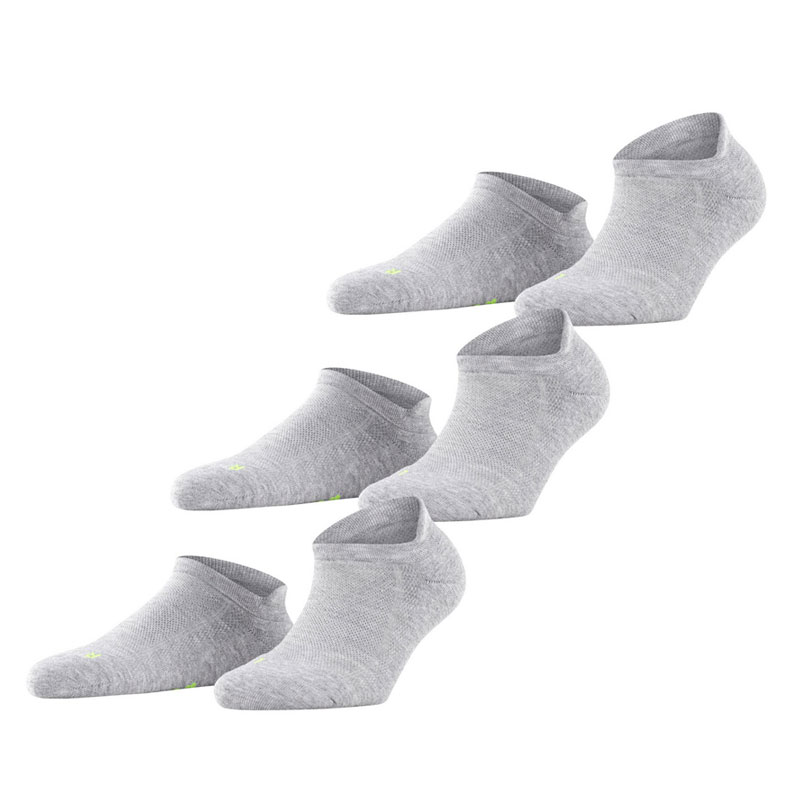 FALKE Cool kick sneaker sokken 3-paar grijs