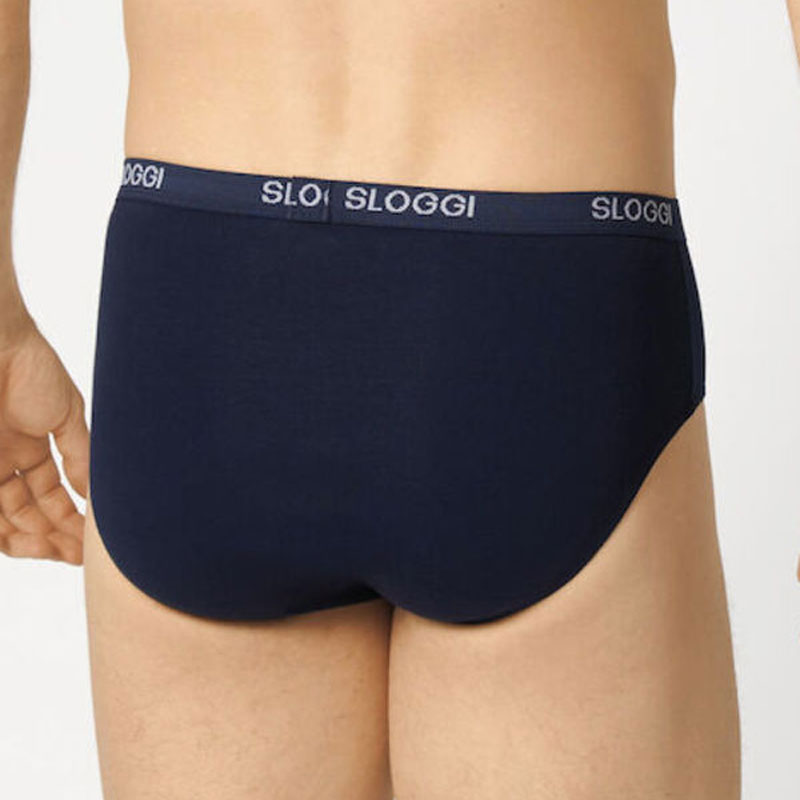 Sloggi Basic midi slip achterkant blauw