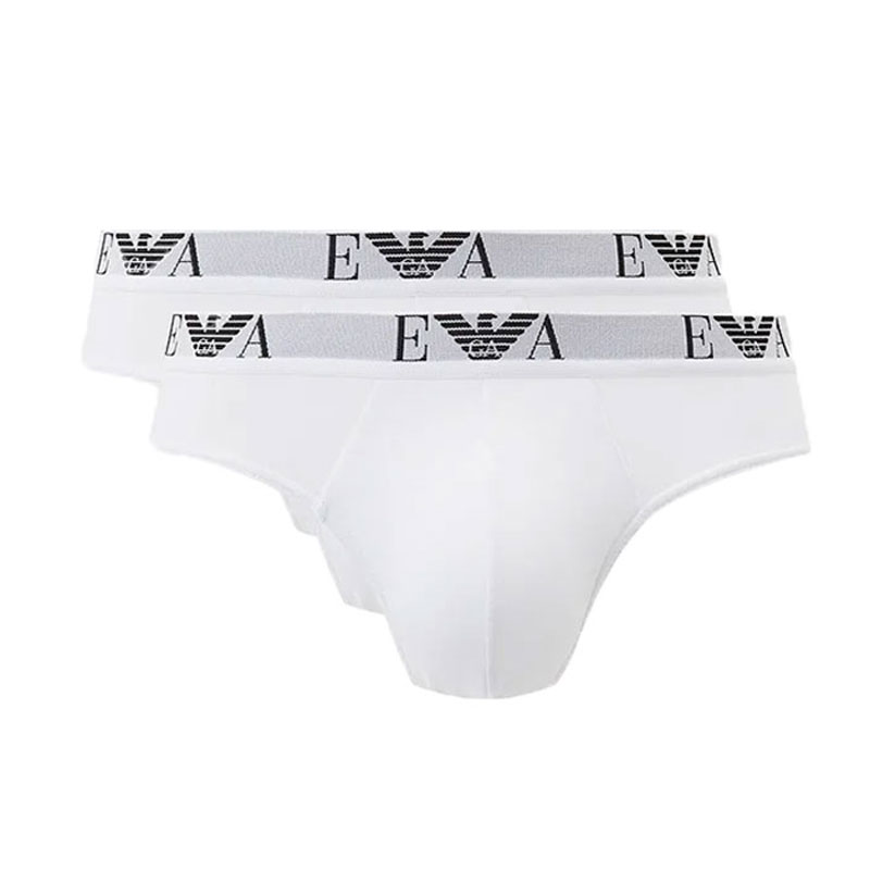 Armani Herenslips Monogram 2-pack wit