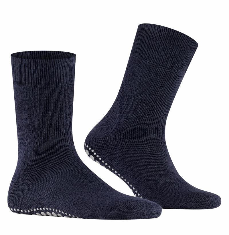 Falke Homepads blauw antislip huissokken
