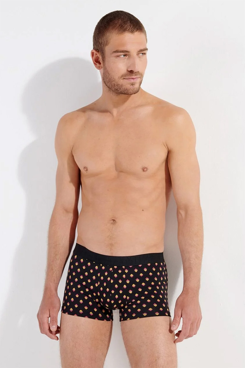 Hom boxershort Etienne 2-pack zwart + print  