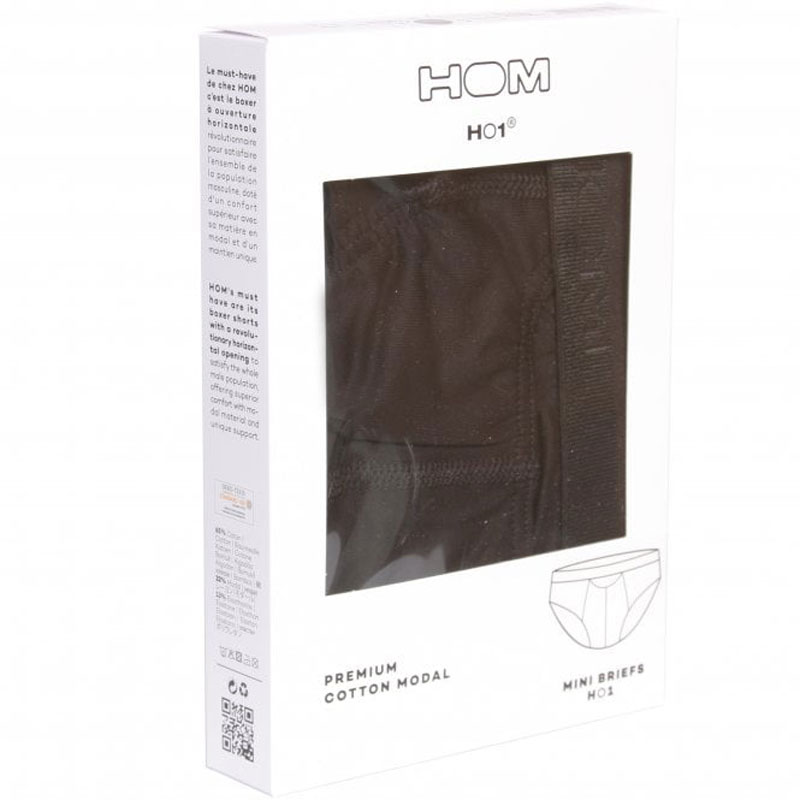 Hom Ho1 mini slip met horizontale gulp zwart