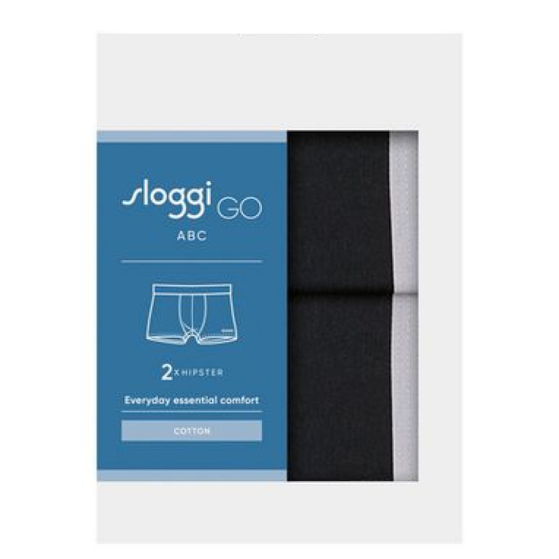 Sloggi Go abc Hipsters 2-pack zwart