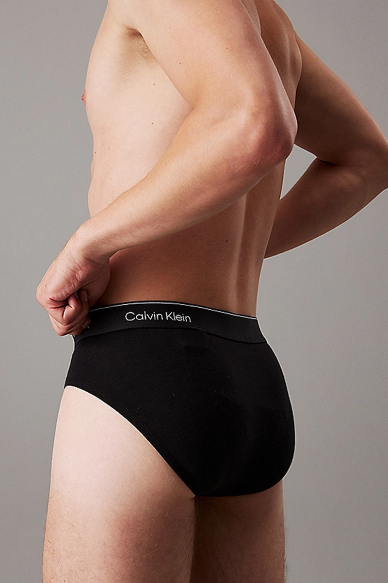 Calvin Klein Icon slips blue-zwart 3-pack 