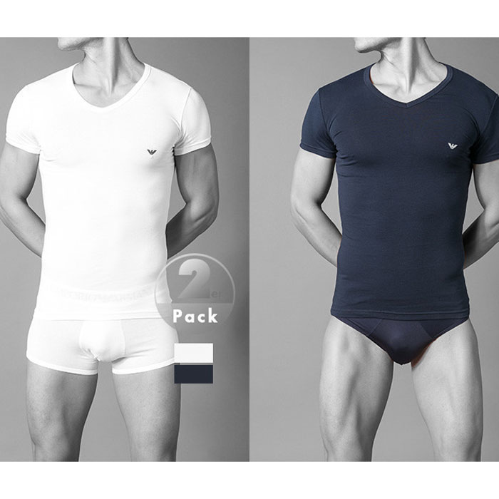 Armani T-shirts Core met V-hals