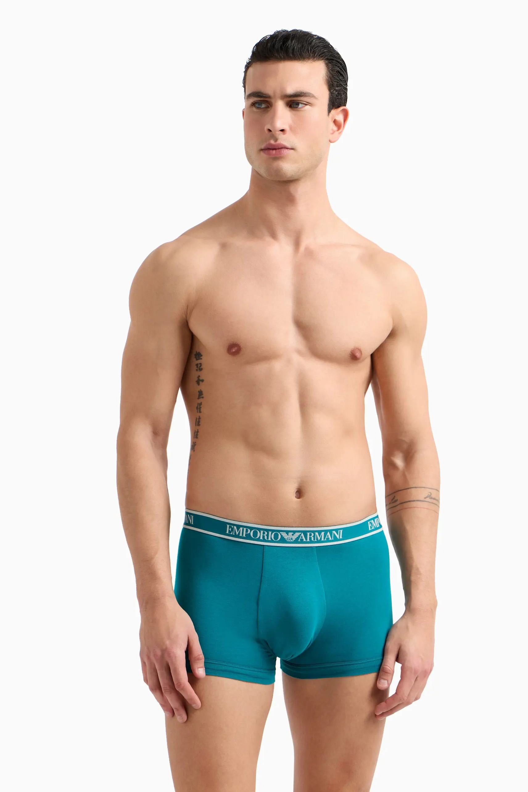 Armani boxershorts 3-pack blauw-groen-wit