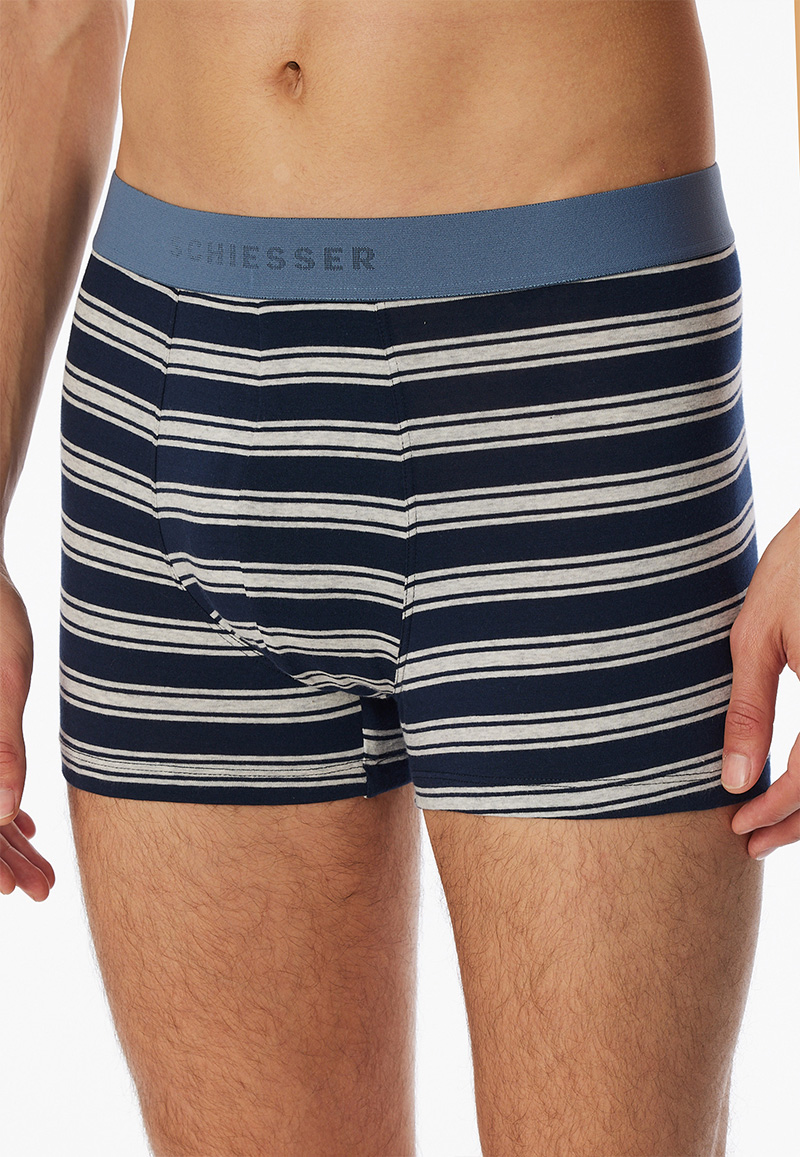 Schiesser 95/5 boxershorts 3-pack blauw   