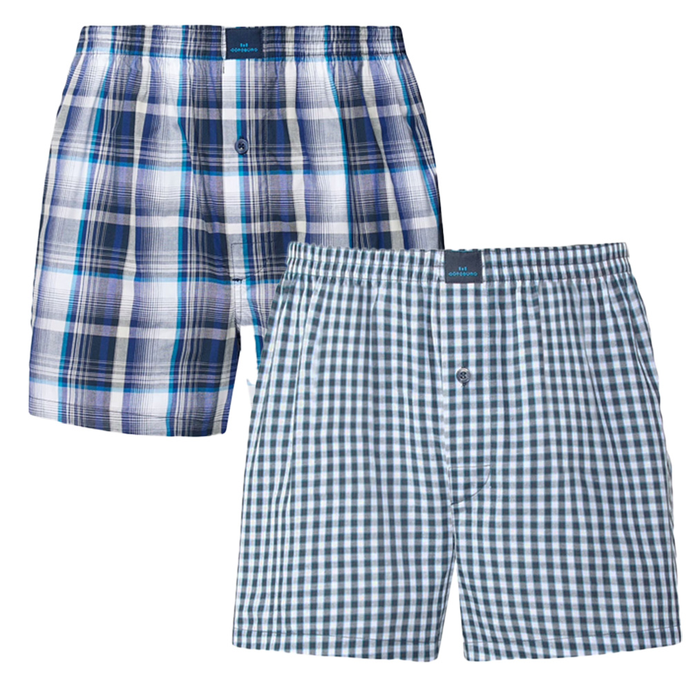 Gotzburg Boxers Clubhouse 2-pack blauw