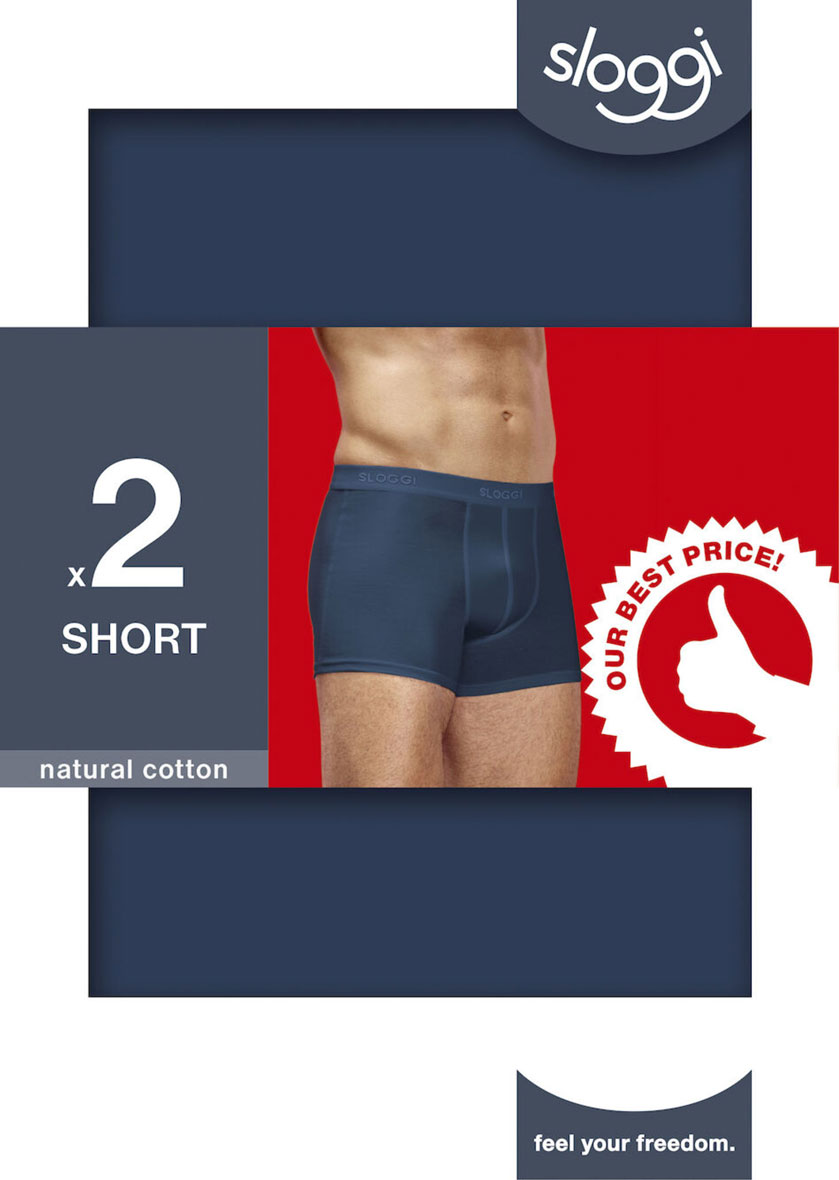 Sloggi boxershort 24/7 blue verpakking