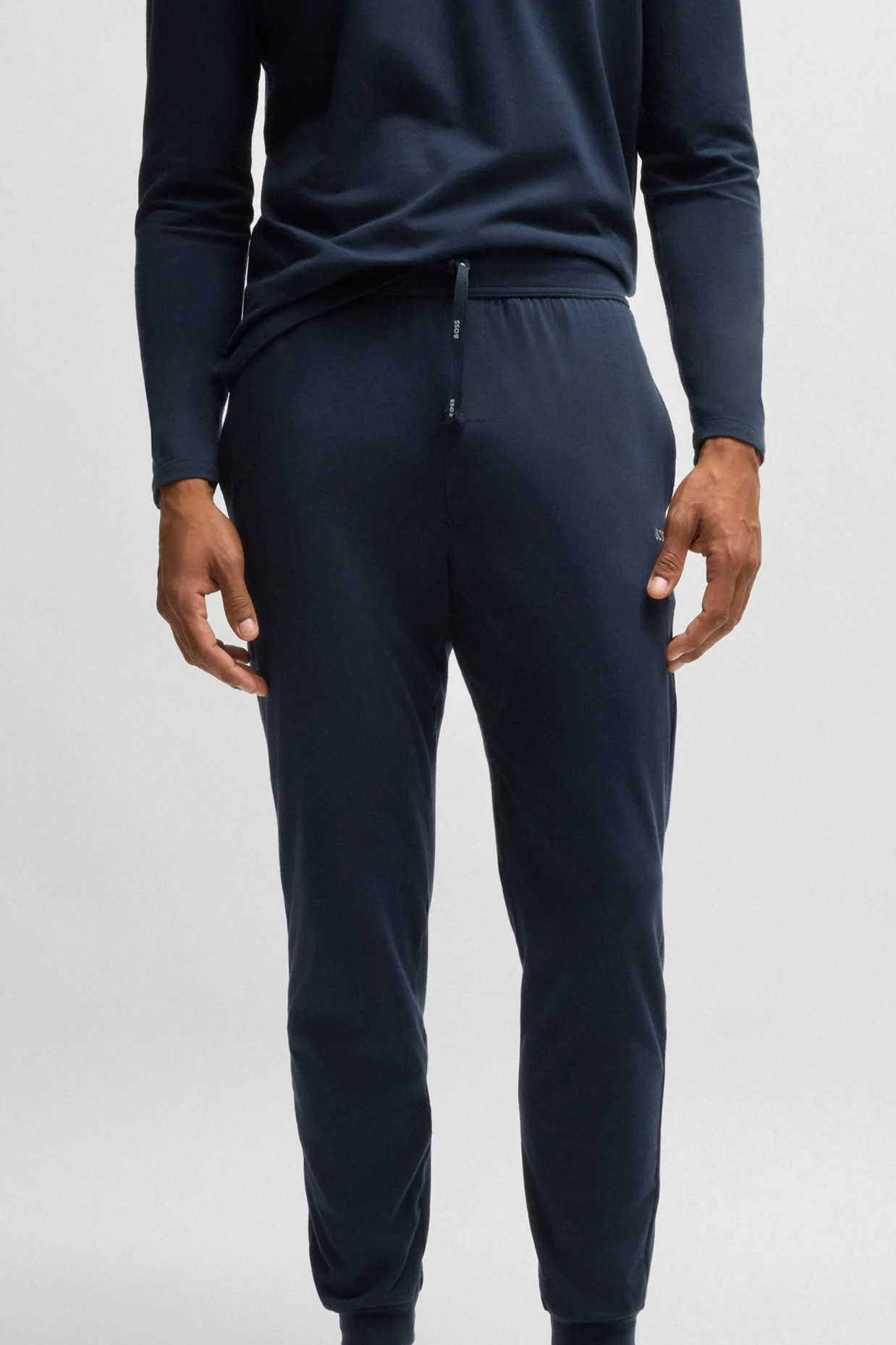Hugo Boss Mix-Match pant met boordje blauw