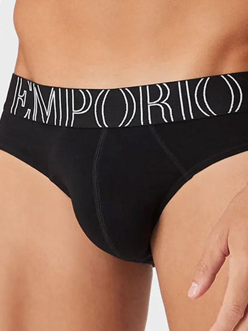 Armani Big Eagle slip zwart