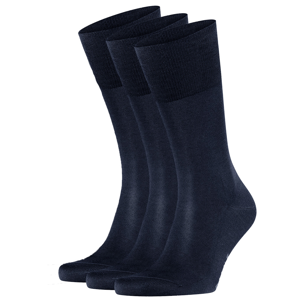 FALKE Tiago sokken 3-paar donkerblauw