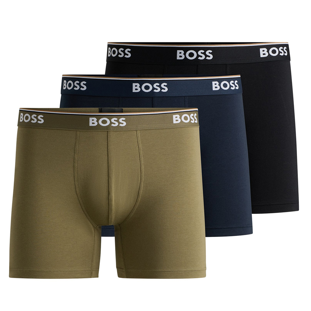 Hugo Boss boxershorts Power 3-pack zwart-groen