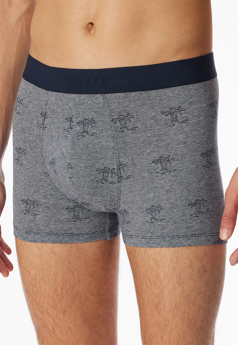 Schiesser 95/5 boxershorts blauw 