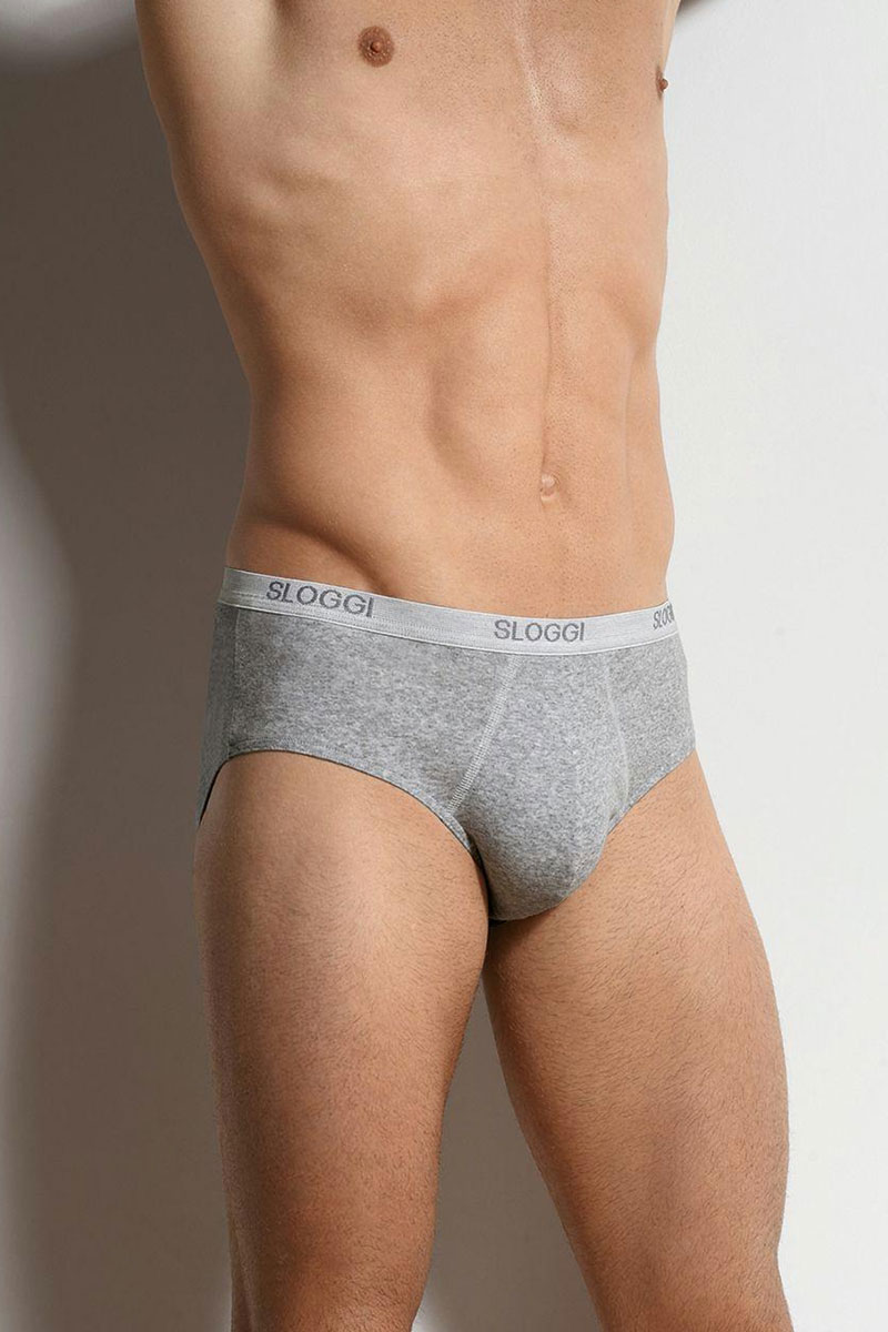 Sloggi men Basic Midi grijs 4-pack = 3+1 gratis 