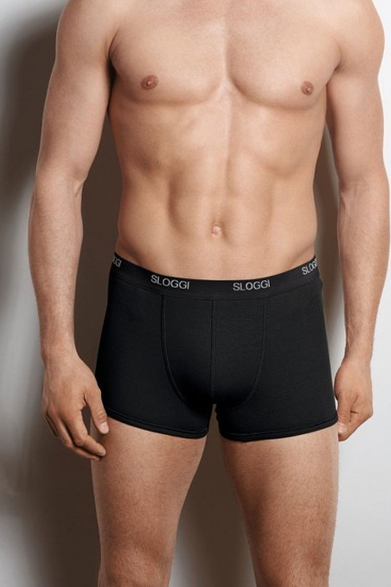 Sloggi men Basic short zwart 4-pack = 3+1 gratis 