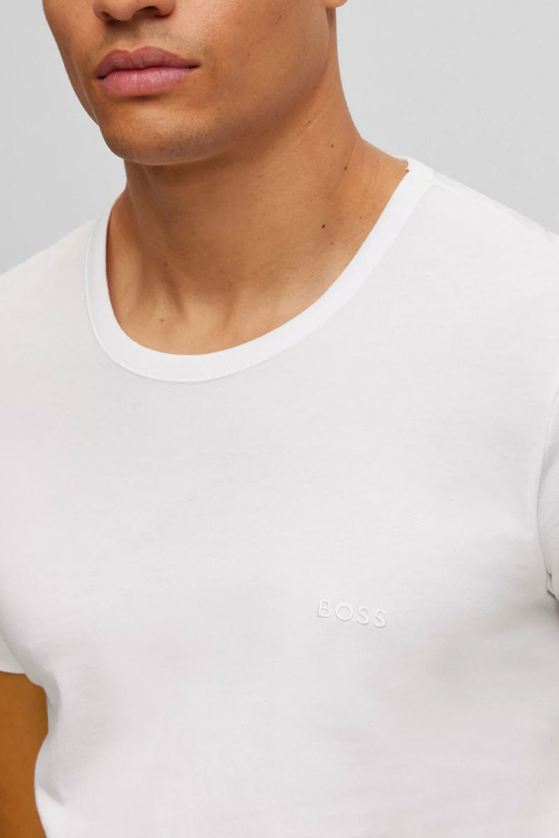 Hugo Boss T-shirt O-hals Classic 3-Pack wit