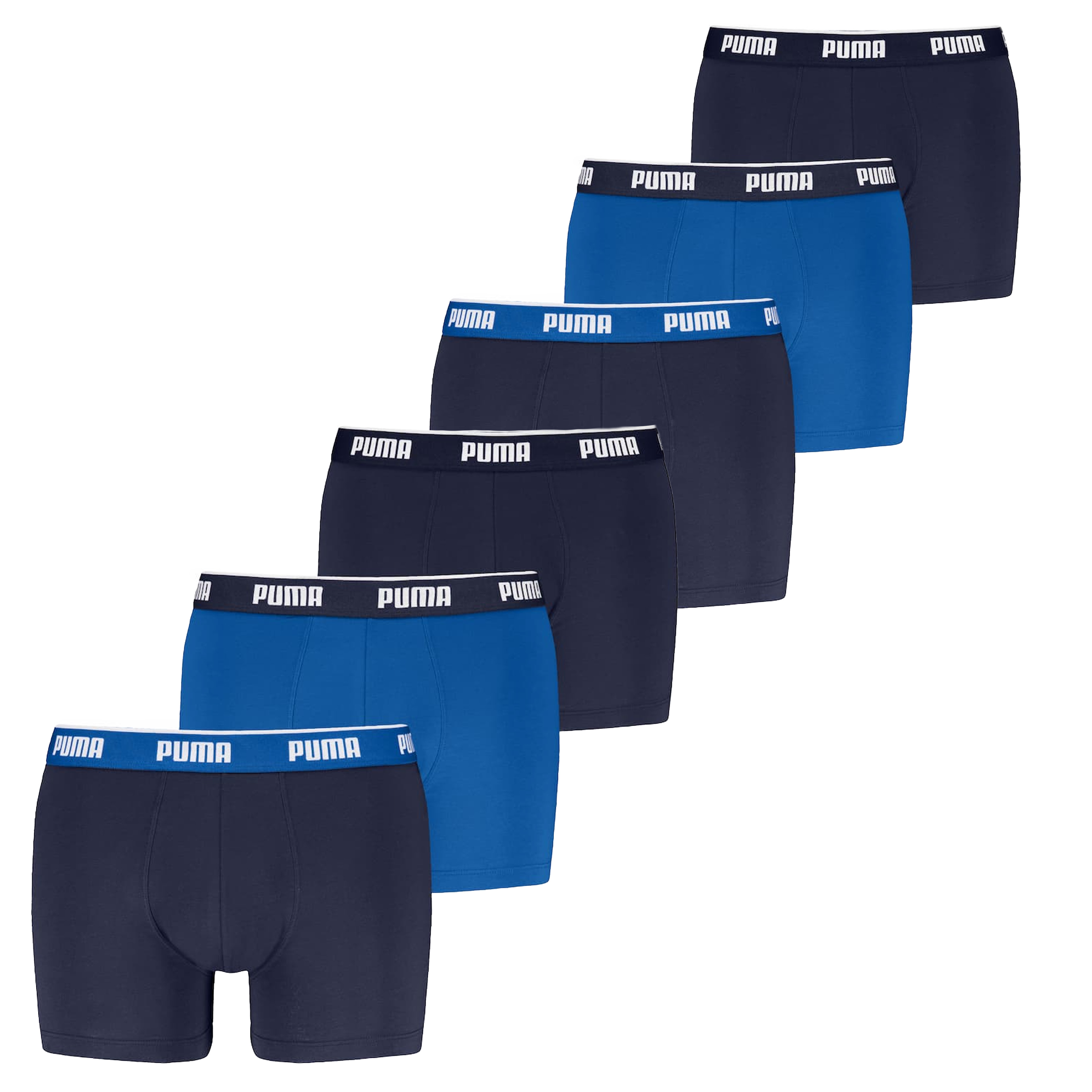 Puma Boxershorts 6-pack blauw