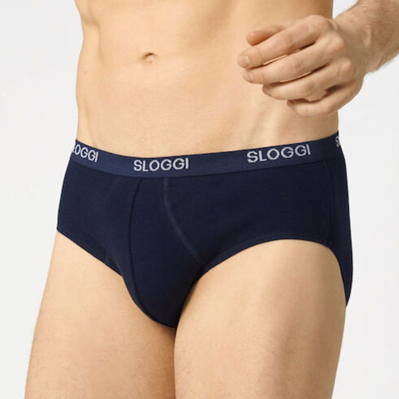 Sloggi Basic midi slip voorkant blauw