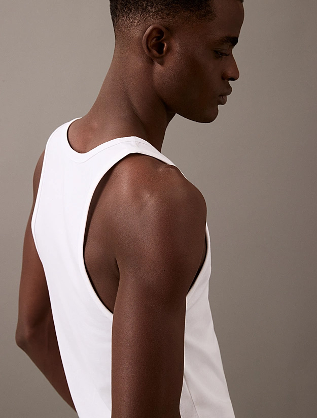 Calvin Klein hemden / tanks cotton stretch 3-pack wit