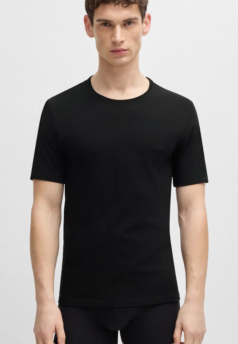 Hugo Boss T-shirt O-hals Classic 3-pack zwart
