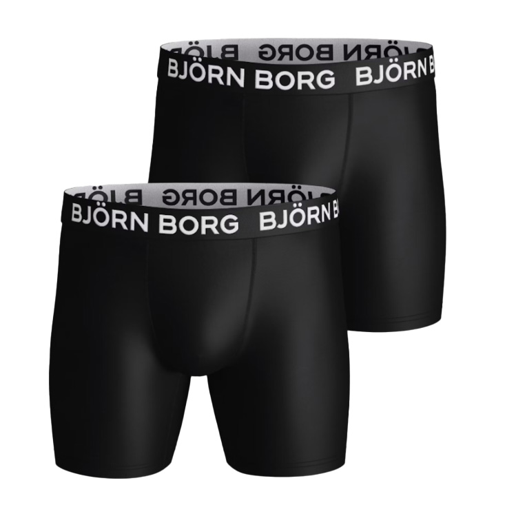 Bjorn Borg Boxershorts sports microfiber 2-pack zwart