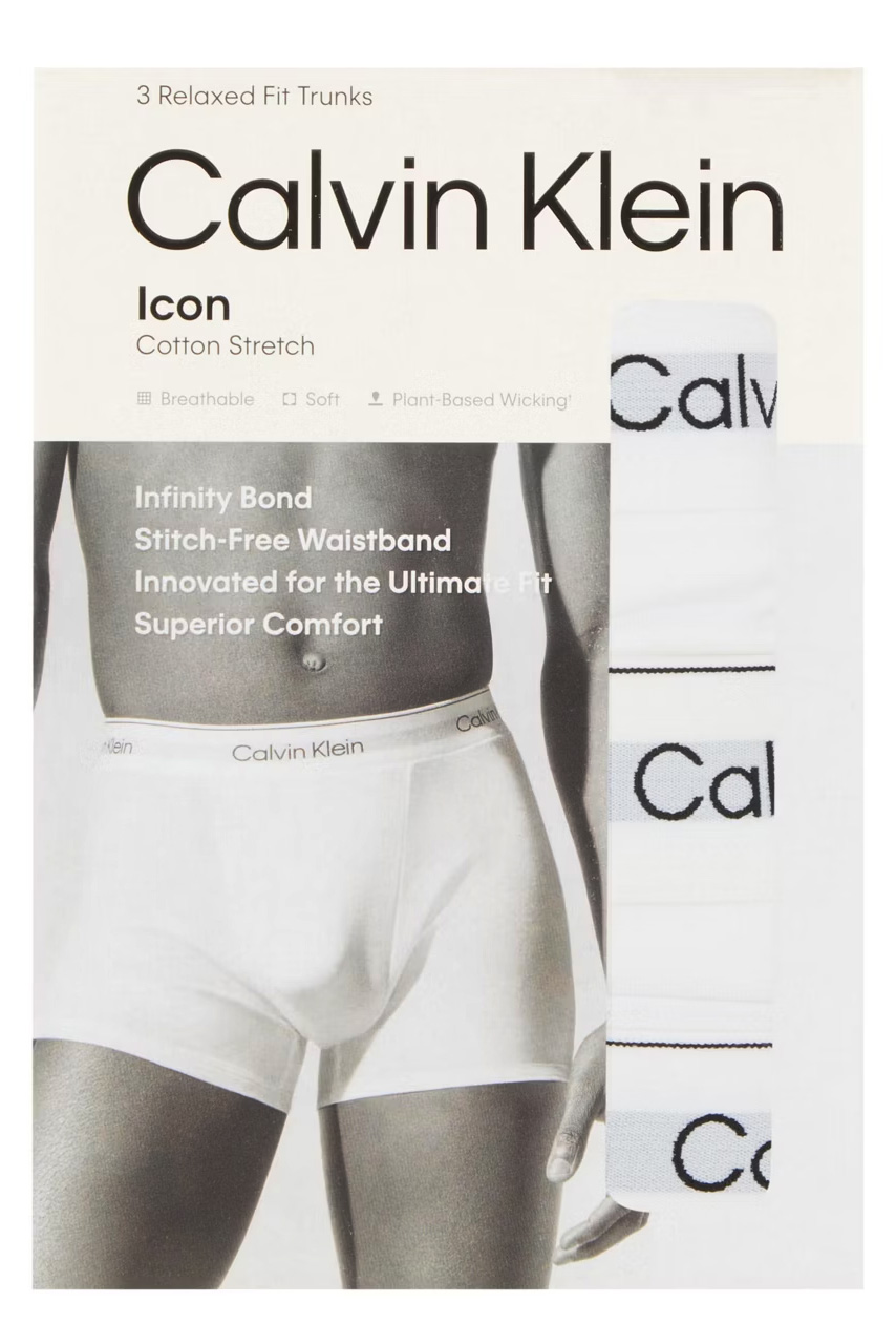 Calvin Klein Icon boxershort 3-pack trunk wit 
