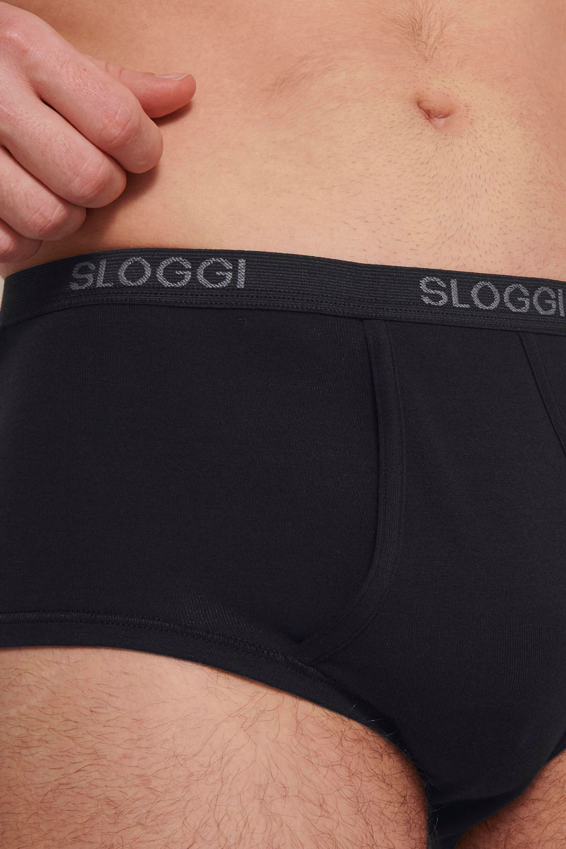 Sloggi Basic maxi slip met gulp zwart
