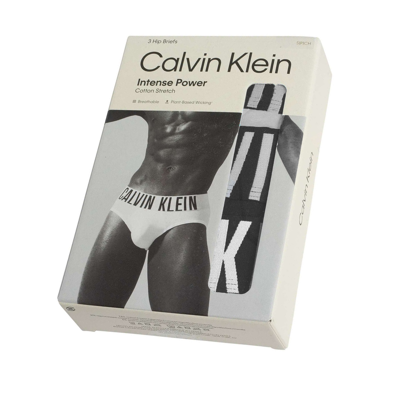 Calvin Klein Intense power slips 3-pack zwart 
