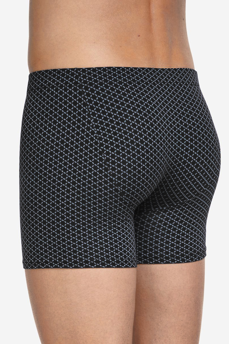 Set Boxershort microfiber steel zwart