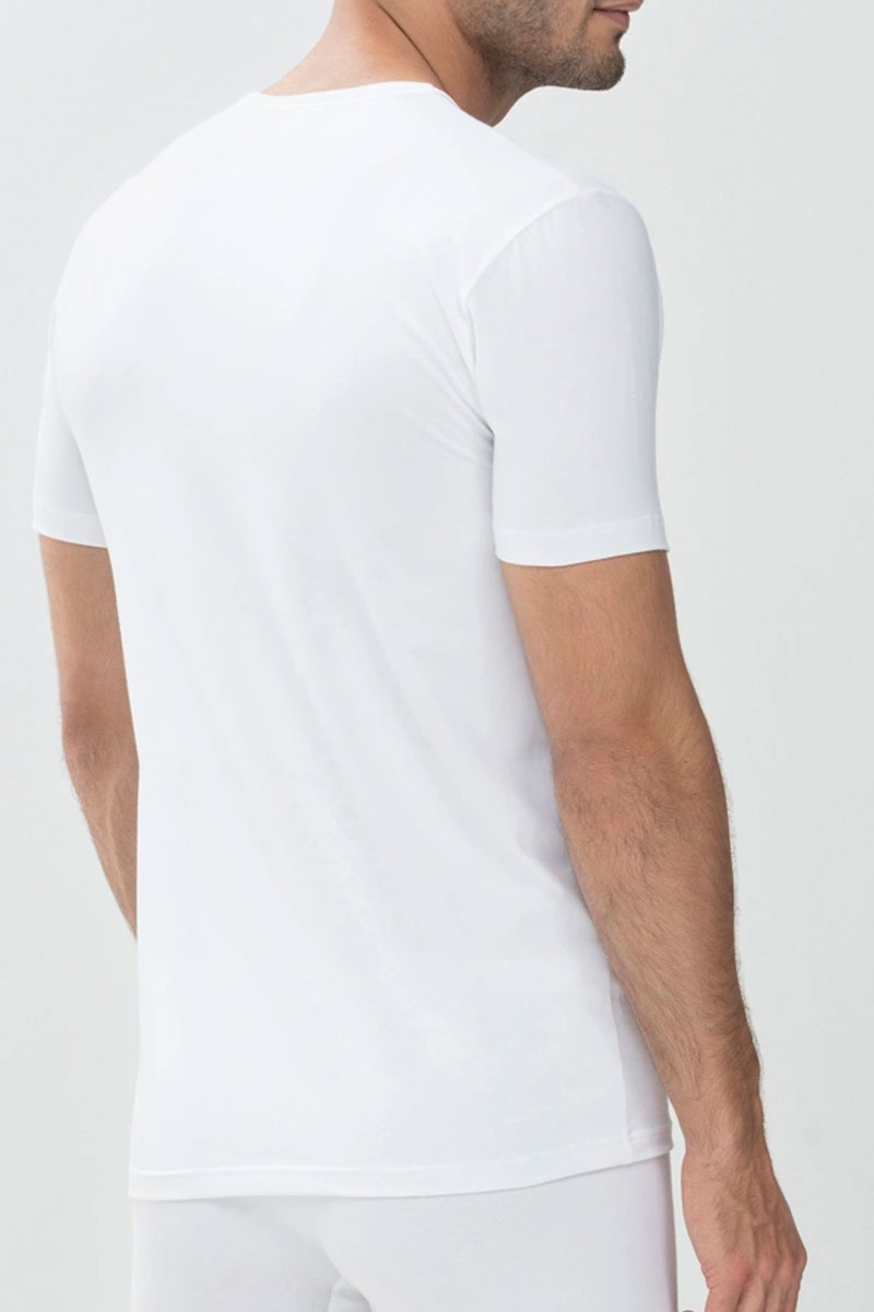 Mey dry cotton T-shirt V-hals wit