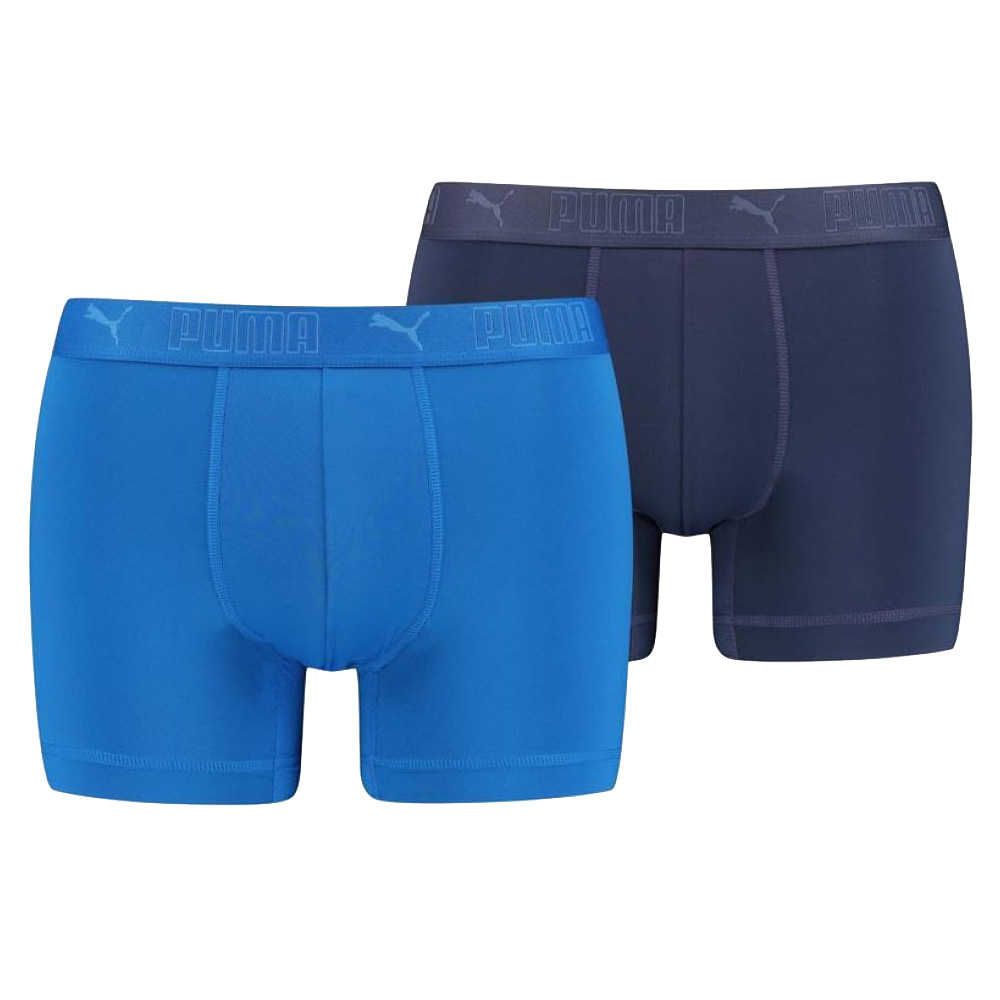 Puma Sport Boxershorts microfiber 2-pack blauw-blue