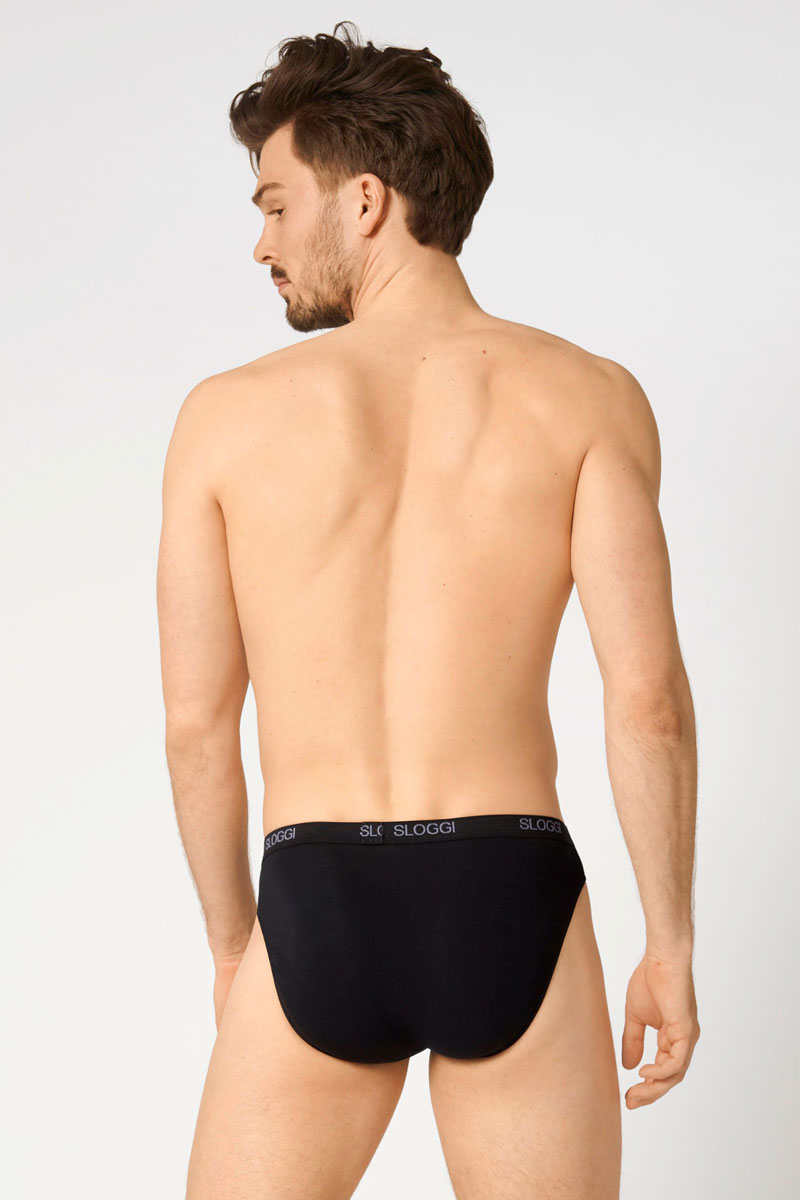 Sloggi men Basic Mini zwart 4-pack = 3+1 gratis  