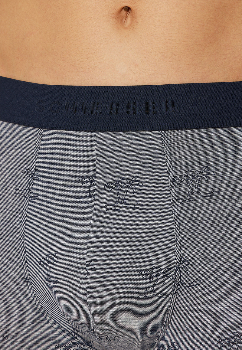 Schiesser 95/5 boxershorts blauw 