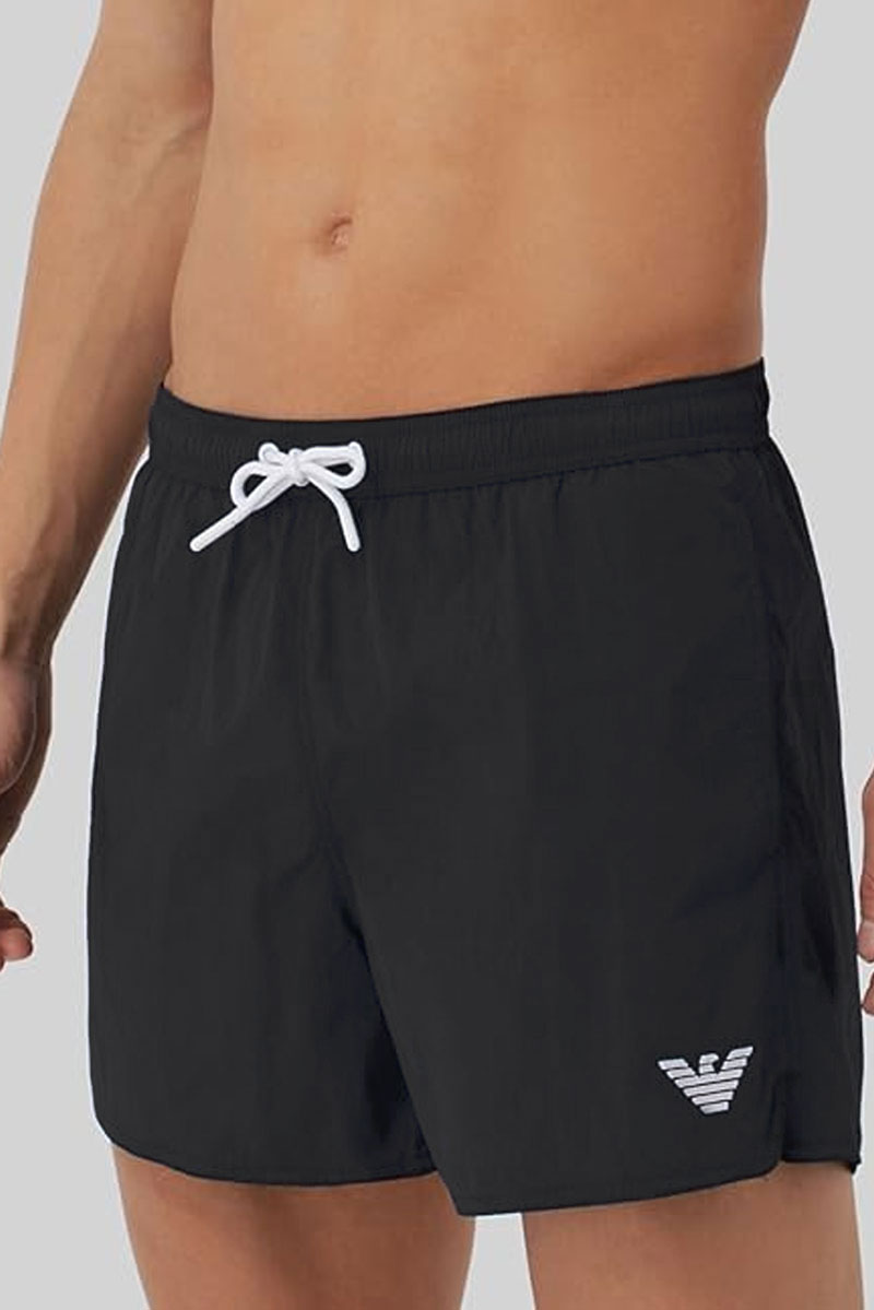 Armani Zwemshort met logo zwart